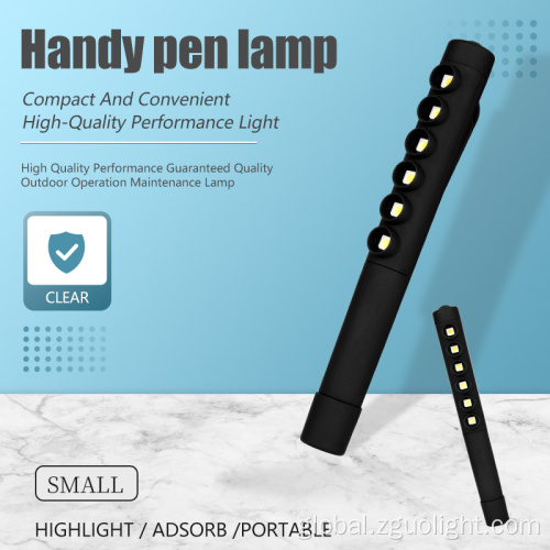 Plastic Flashlight Portable 6 LED SMD Pen Light With Magnet Supplier